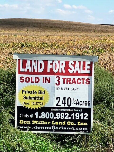 For Sale in Cedar County, Nebraska 240 +/- tax acres SOLD