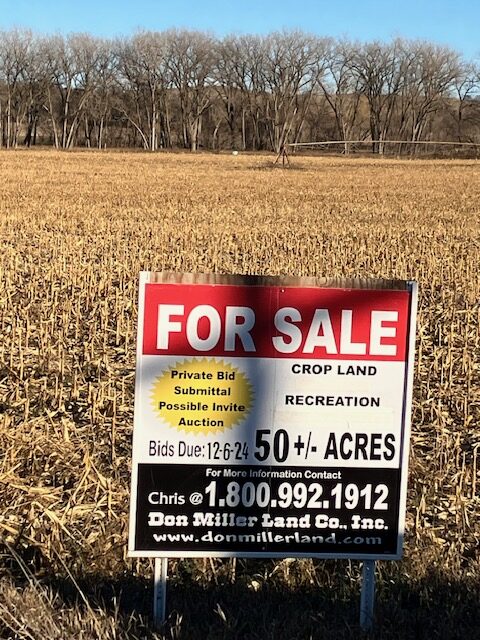 For Sale in Cedar County, Nebraska | 50 +/- acres irrigated cropland SOLD